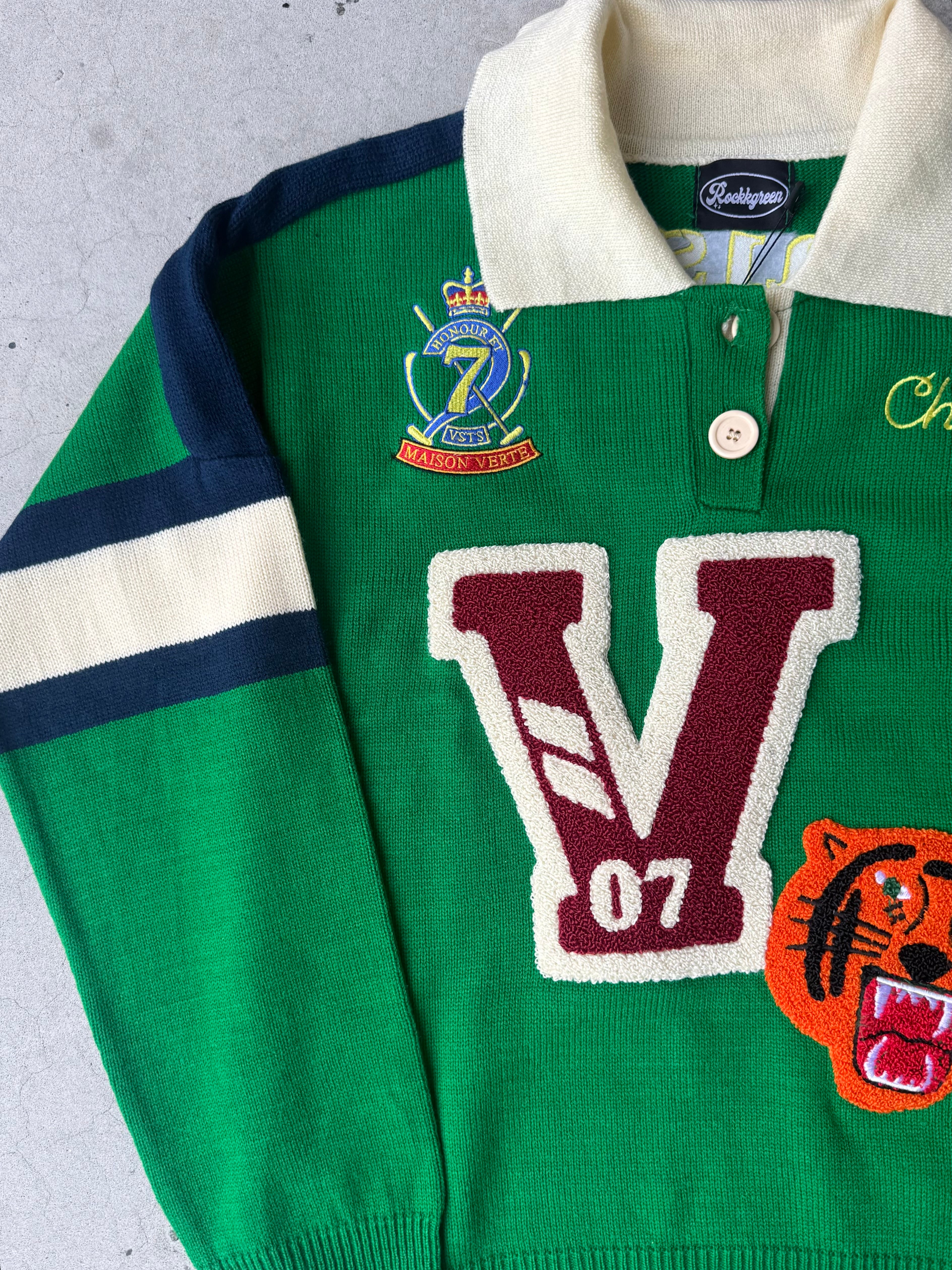 Maison Verte Varsity Knit Polo