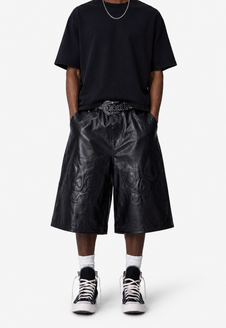 Leather Extended Shorts