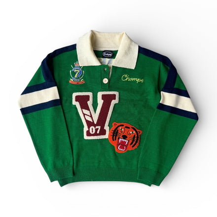 Maison Verte Varsity Knit Polo