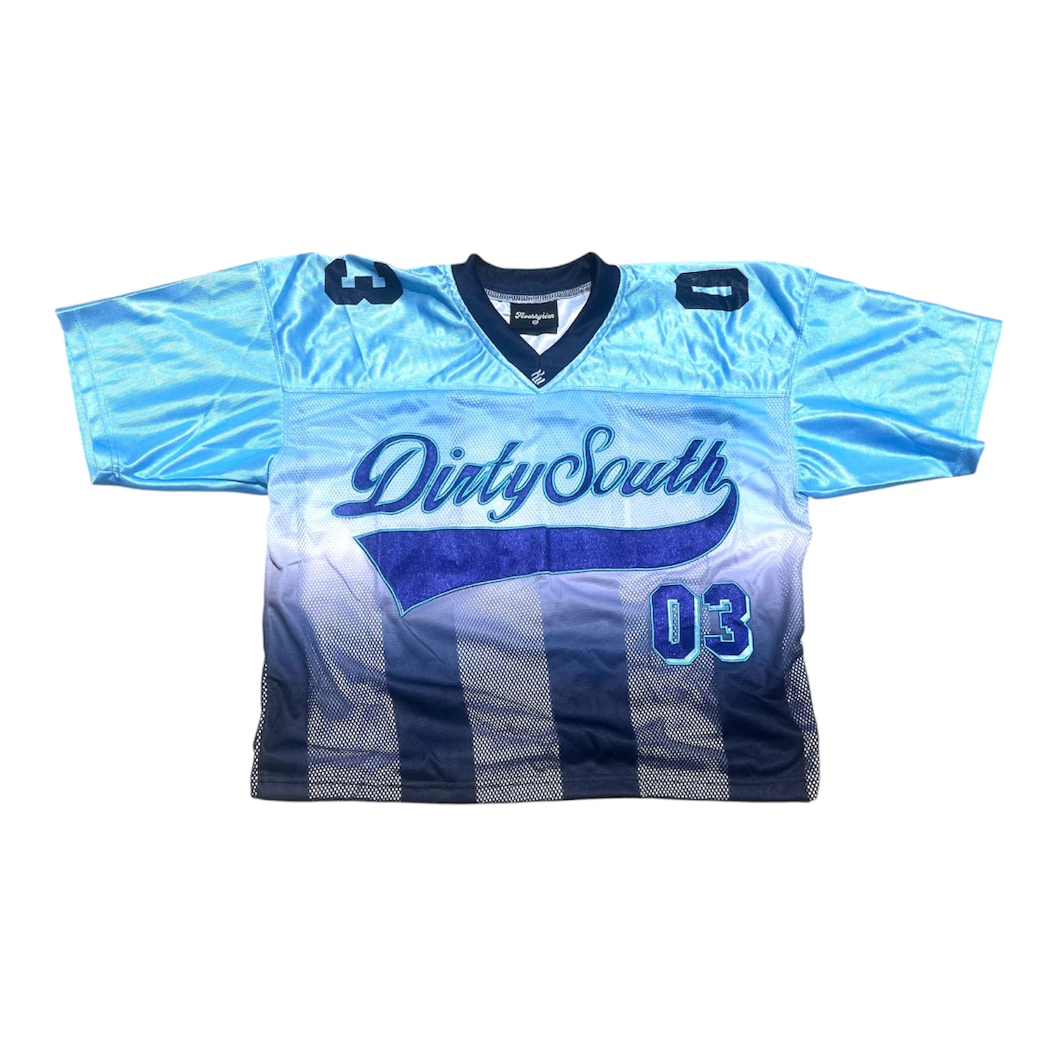 Blue Dirty South” Silk Jersey